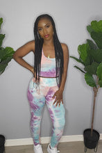 Load image into Gallery viewer, Active Wear Tye Dye Set (Pink/Purple)
