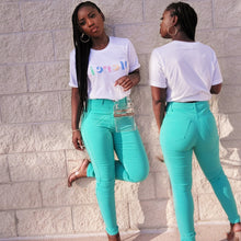 Load image into Gallery viewer, Color Pop Jeans (Green)