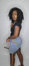 Load image into Gallery viewer, Denim Shoe String Mini Skirt