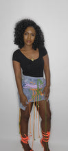 Load image into Gallery viewer, Denim Shoe String Mini Skirt