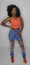 Load image into Gallery viewer, Laced Up Jeans