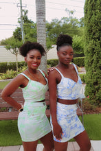 Load image into Gallery viewer, Tye Dye, Skirt Set, Crop Top, Short Skirt, Matching Set, Summer
