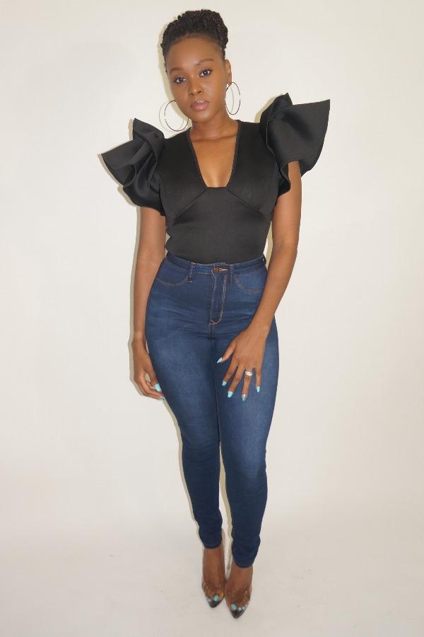 Pretty Wings Top (Black)