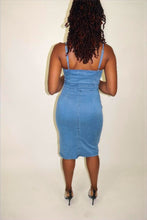 Load image into Gallery viewer, Voguish Denim Dress
