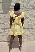 Load image into Gallery viewer, Ruffles Mini Dress (Yellow)

