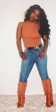 Load image into Gallery viewer, High Neck Bodysuit (Camel)
